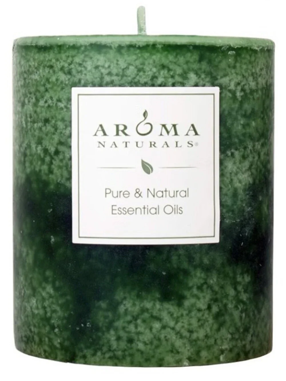 Aroma Natural FRESH FOREST : Juniper, Spruce and Basil 5in Pillar Candle NEW